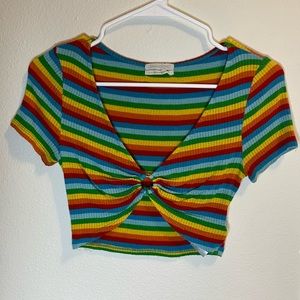 Urban Outfitters O-Ring Crop Top sz SMALL